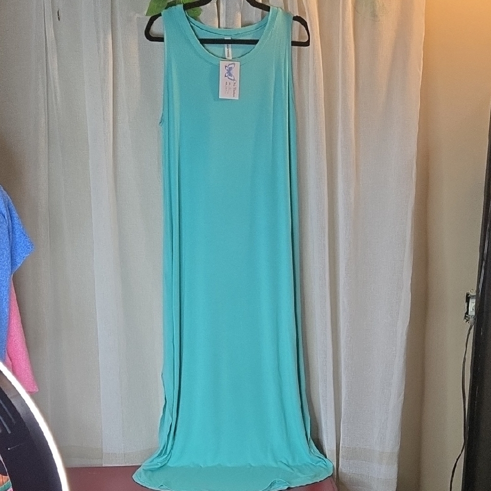 Aqua Maxi Dress
